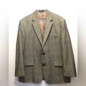 American Living men’s plaid wool/silk blend sports blazer jacket size 46R